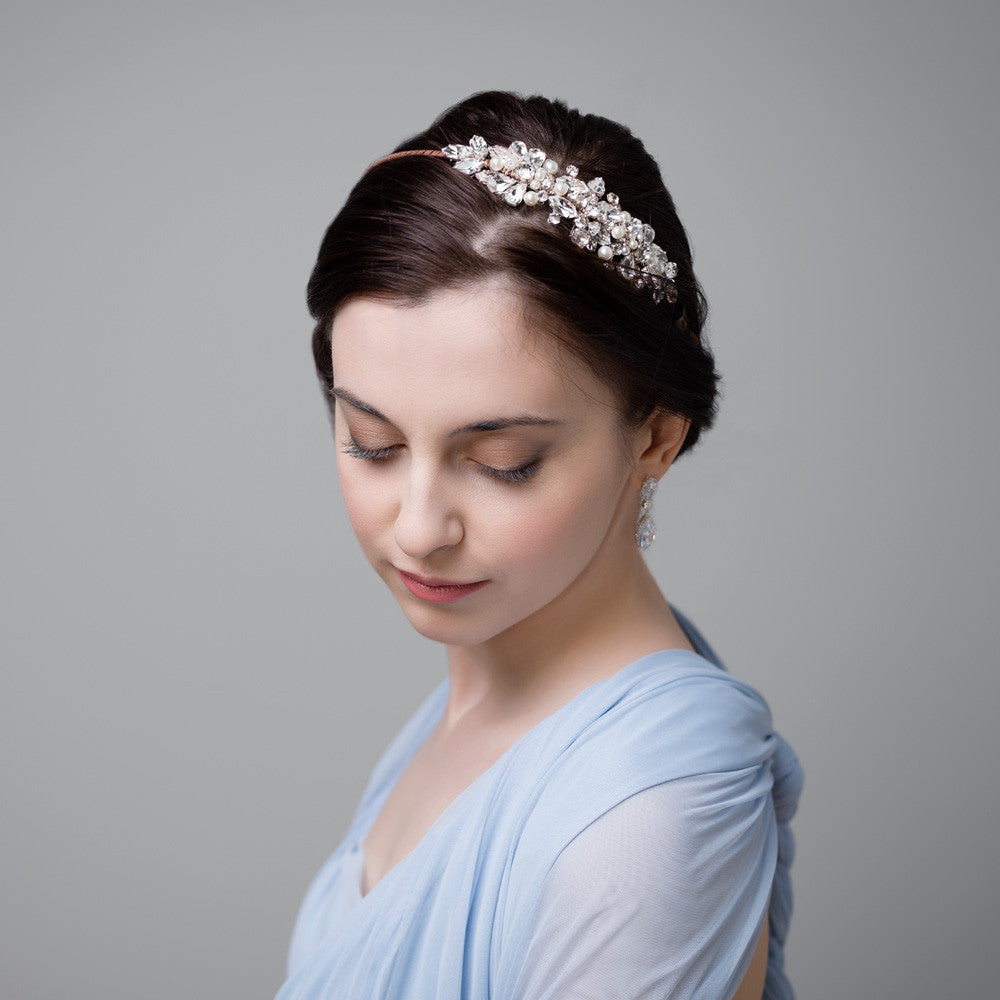 'Naomi' Vintage inspired side headpiece