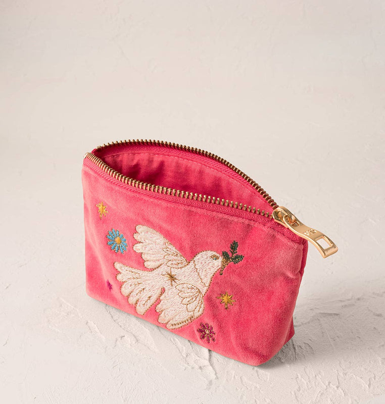 Elizabeth Scarlett Doves of Peace Coin Purse