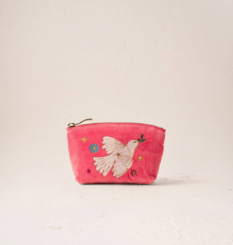 Elizabeth Scarlett Doves of Peace Coin Purse
