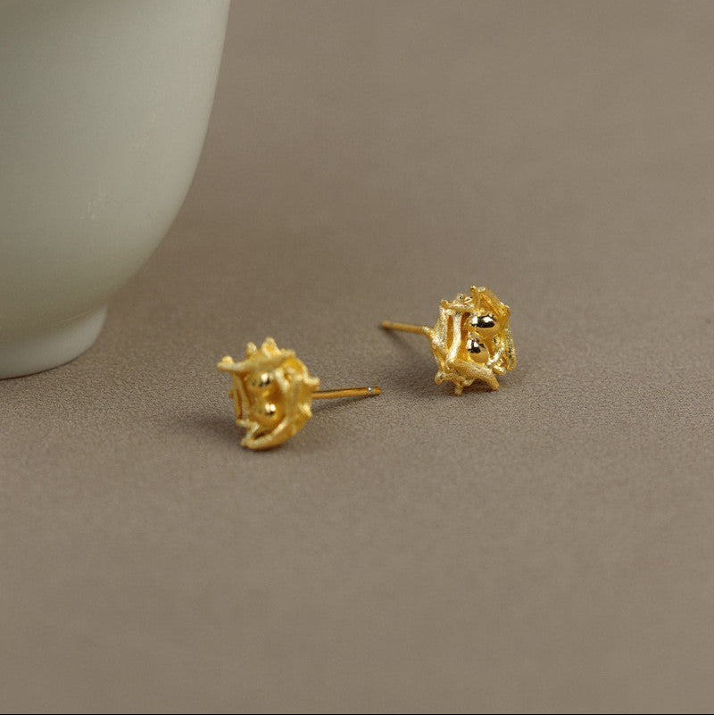 bird_nest_sterling_silver_stud_earrings_botanic_garden