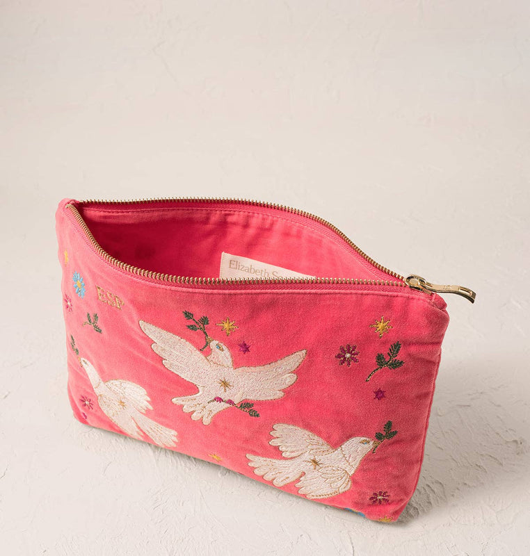 Elizabeth Scarlett Doves of Peace Everyday Pouch