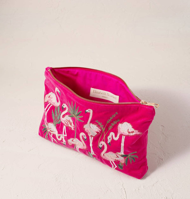 Elizabeth Scarlett Flamingos Everyday Pouch