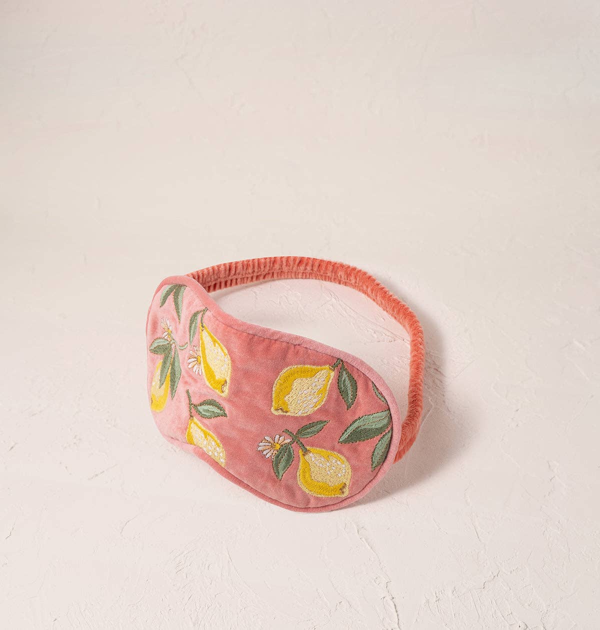 Lemon Blossom Eye Mask: Coral / Velvet