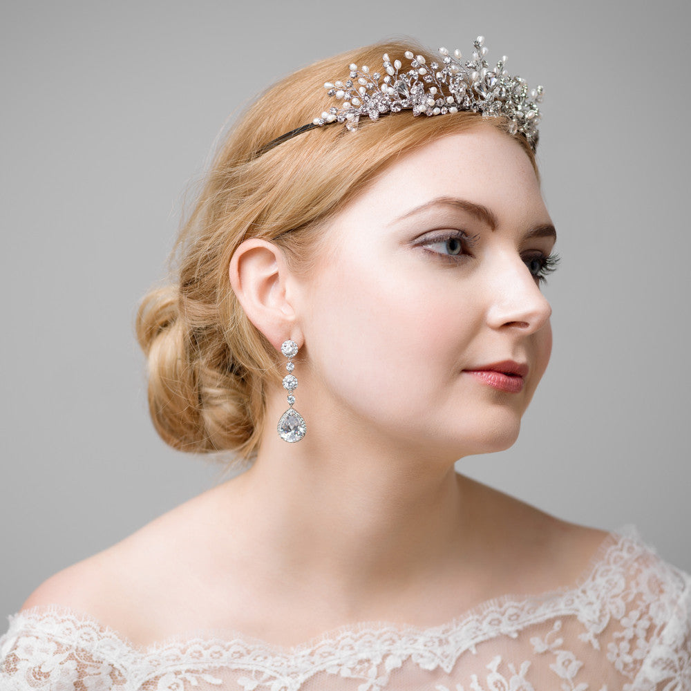 'Ellen' Classic Diamanté Drop Earrings