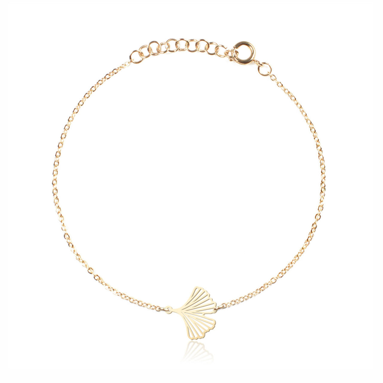 Moorigin_bracelet_bangle_gold_plating_PVD_plating_stainless_steel_ginkgo_leaf_delicate_made_in_Taiwan