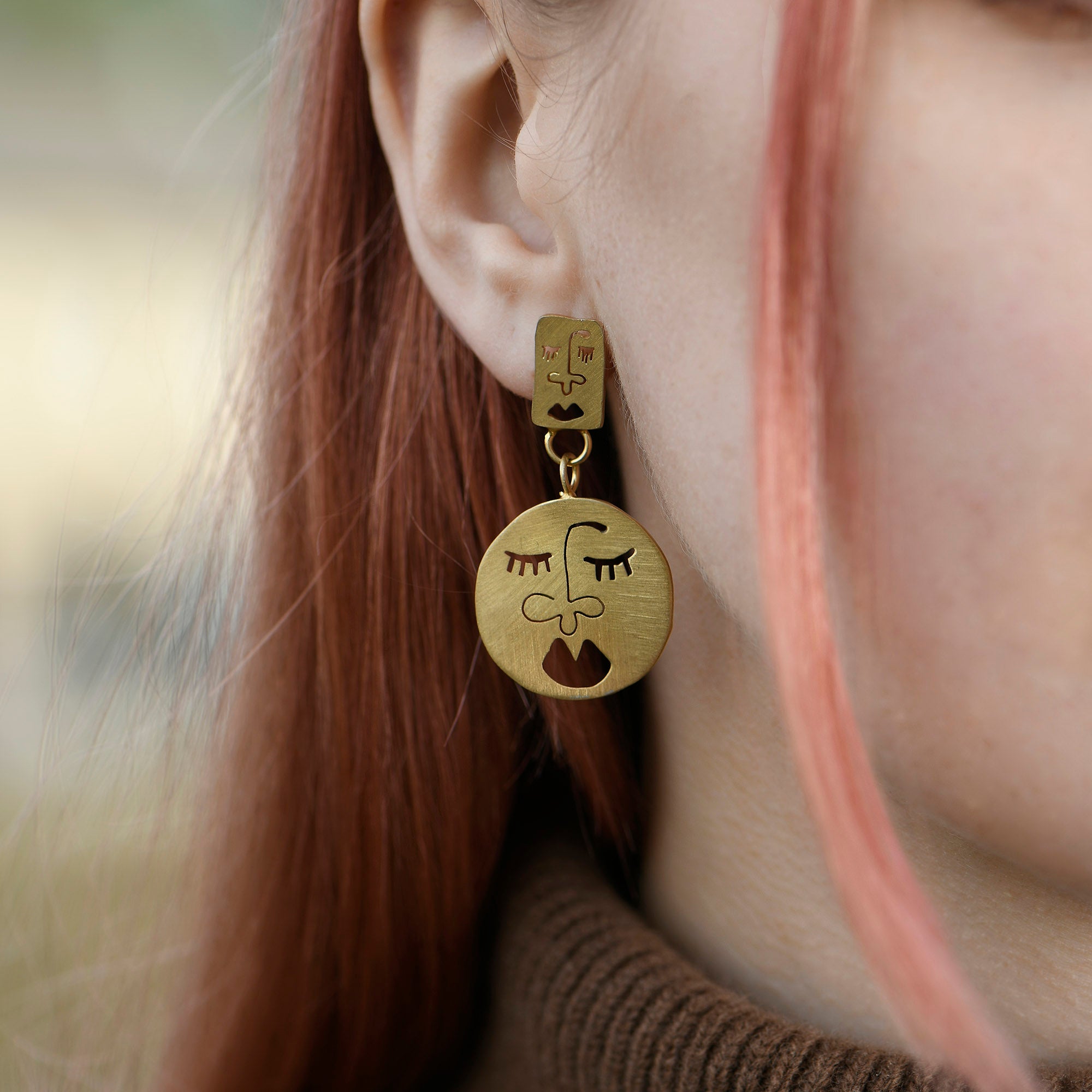 Double Face Earrings