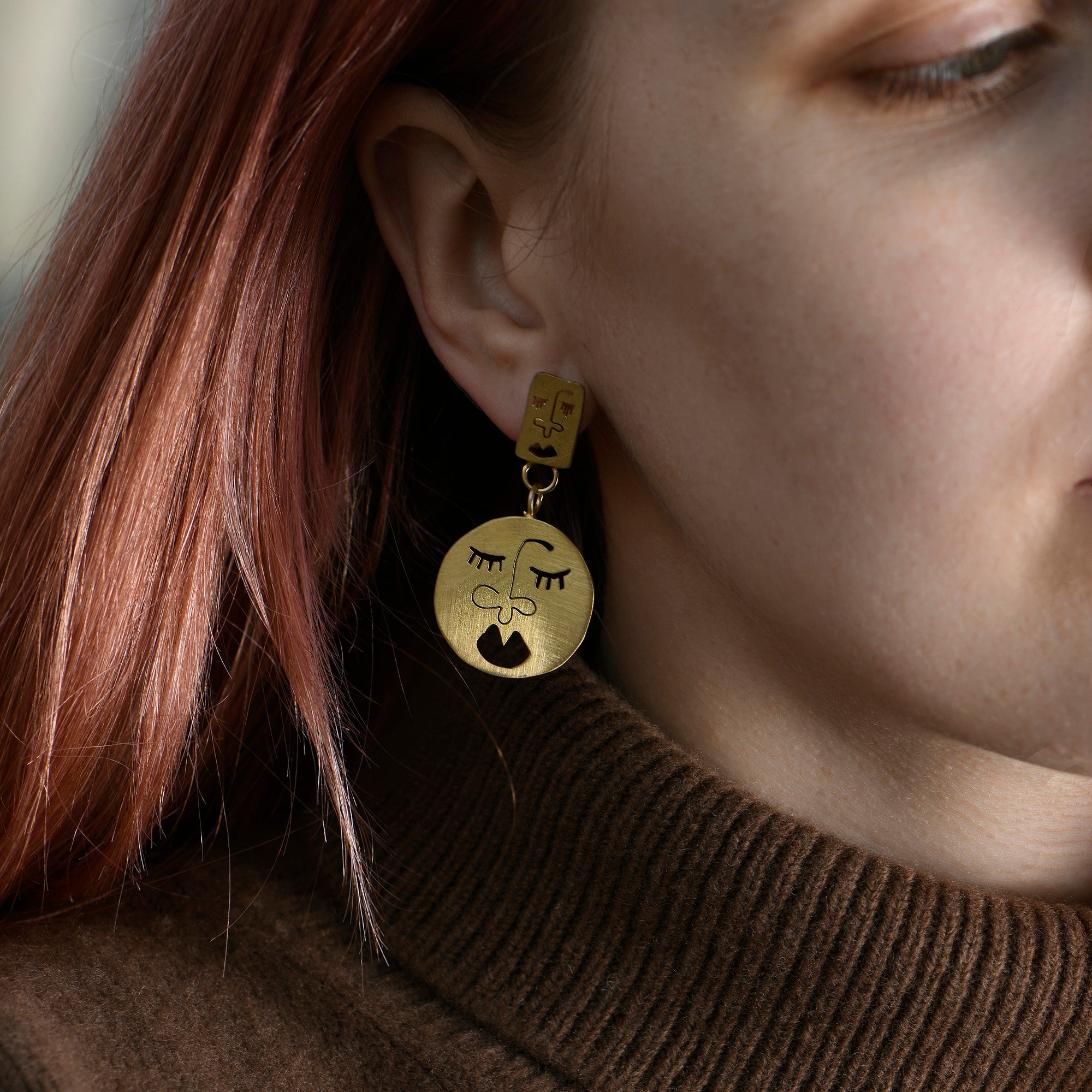 Double Face Earrings