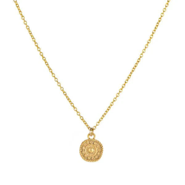 Gold Antique Coin Necklace