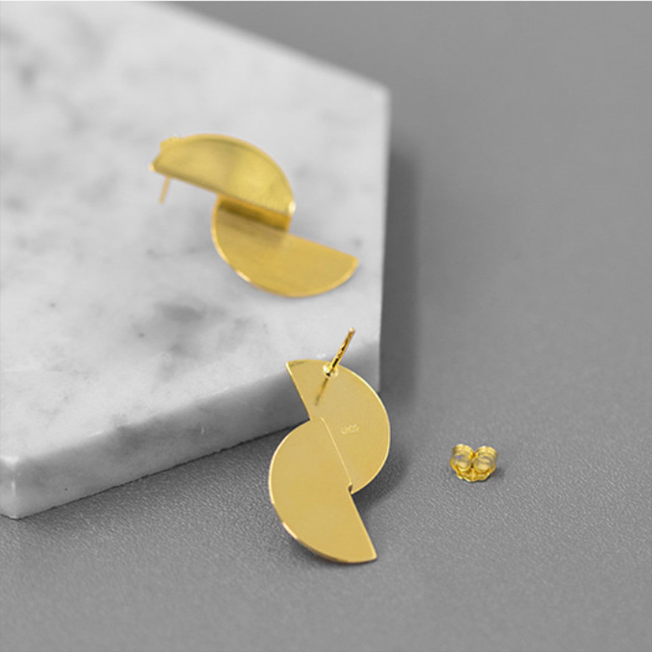 Sterling Silver Or Gold Plated Split Circle Earrings