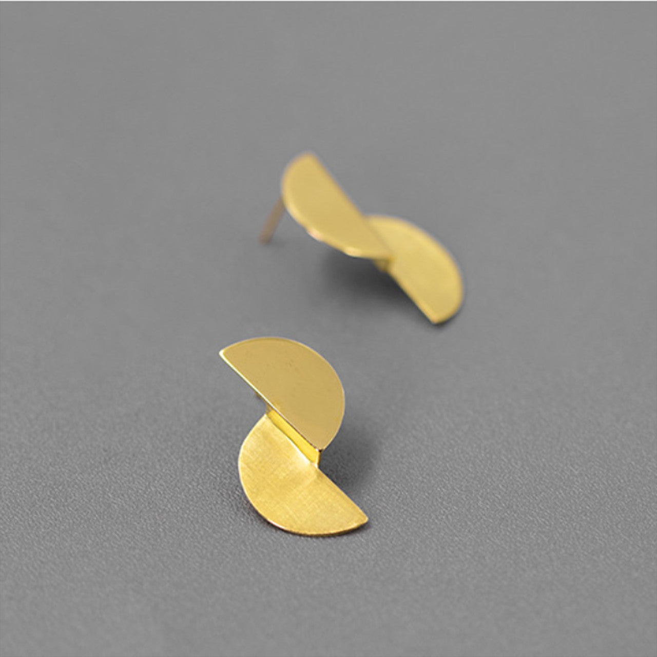 Sterling Silver Or Gold Plated Split Circle Earrings