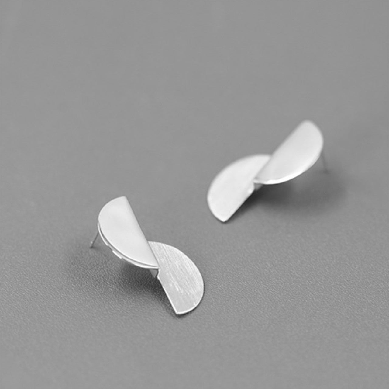 Sterling Silver Or Gold Plated Split Circle Earrings