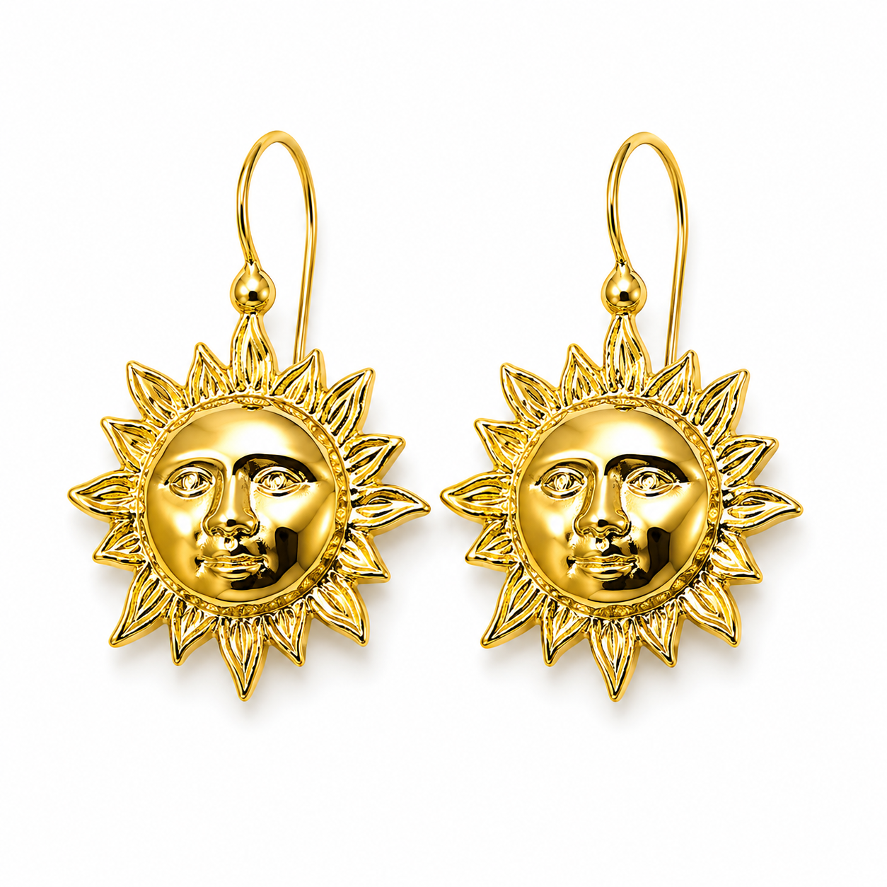 Sun Hook Drop Earrings