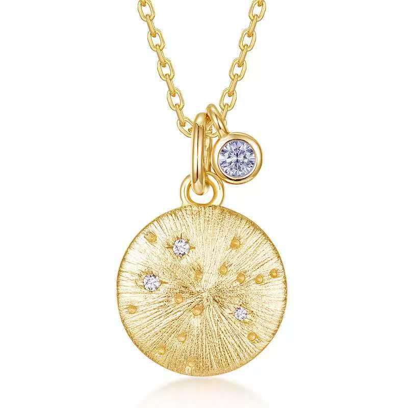 Zodiac Constellation Birthstone Necklace