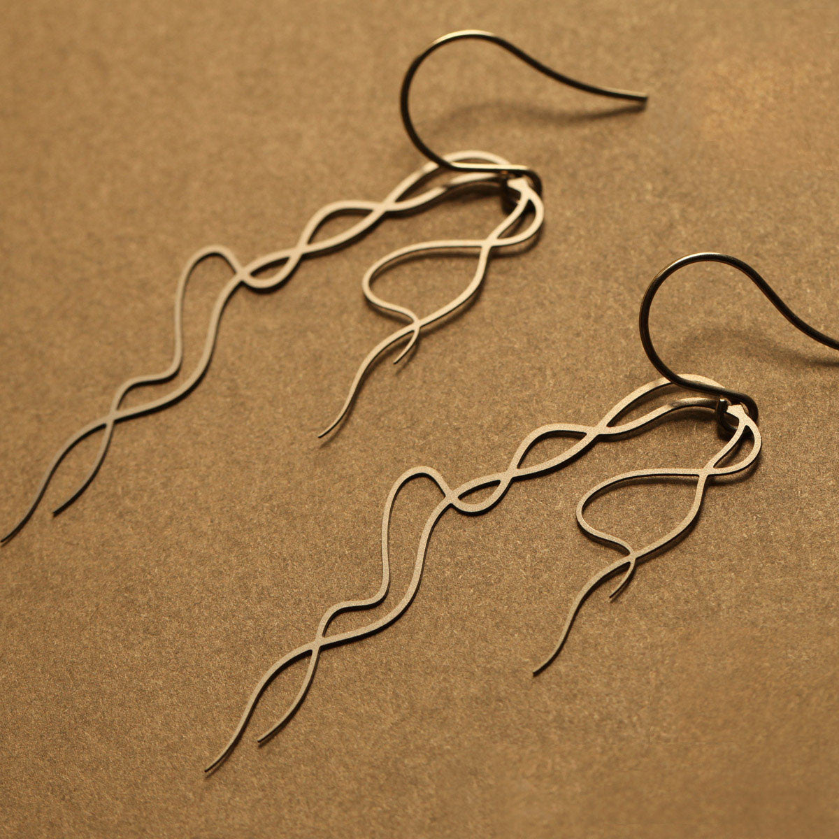 Moorigin Usneoides Drop Earrings Gold