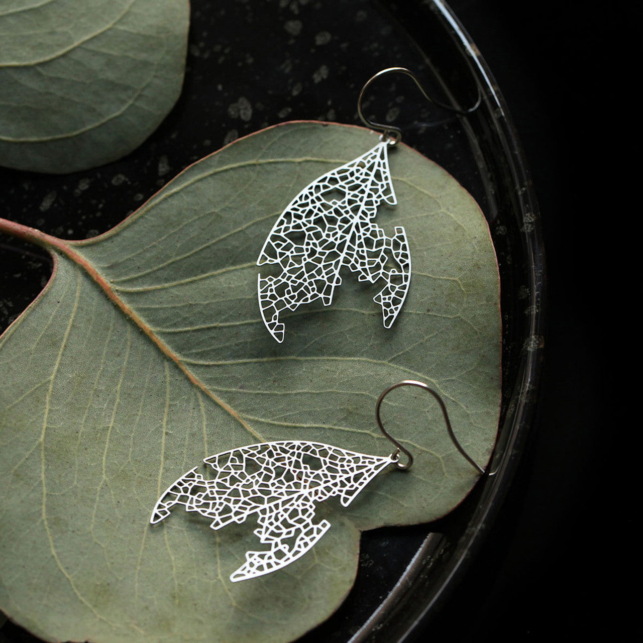 Moorigin White Ash Earrings Silver