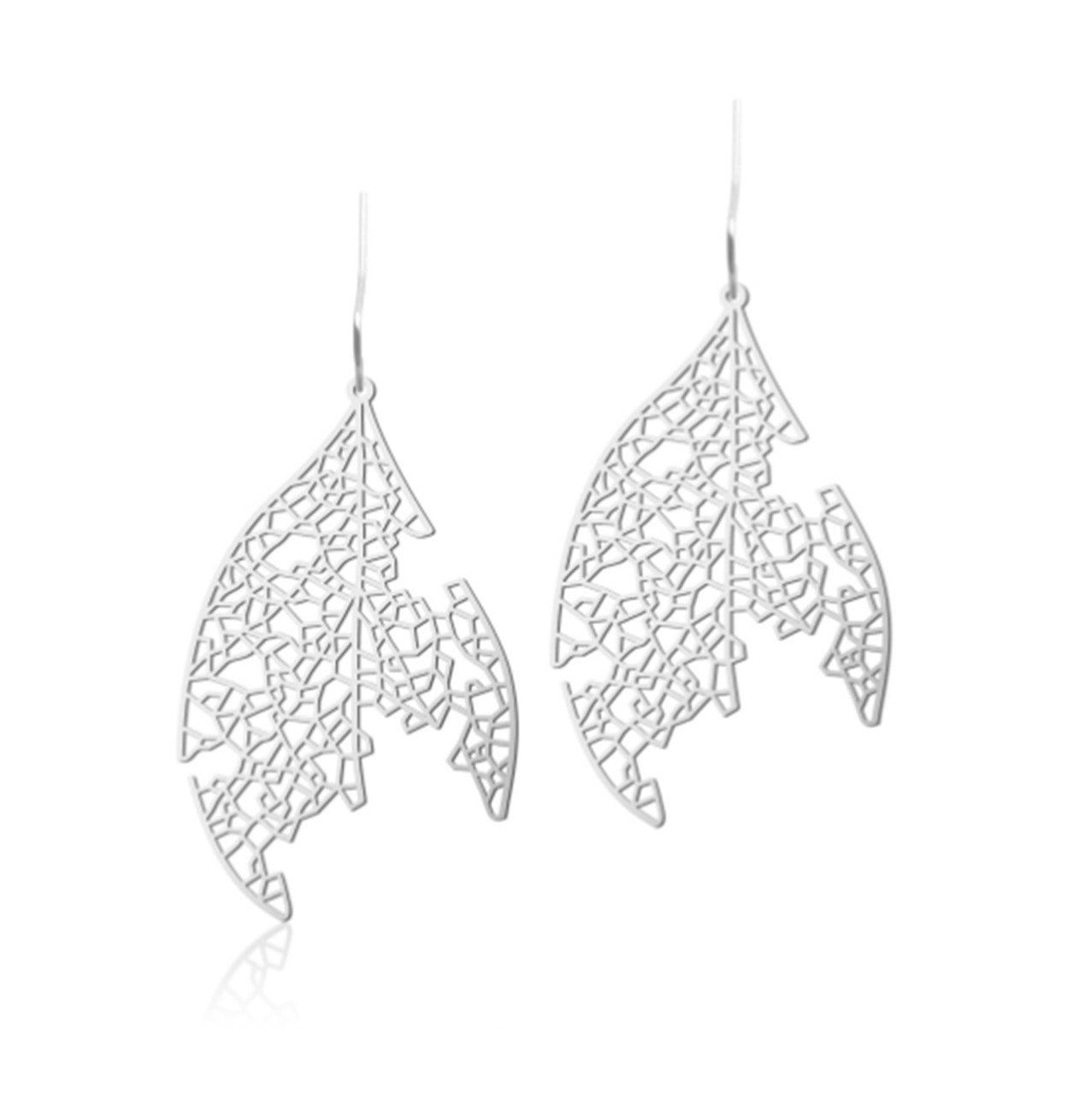 Moorigin White Ash Earrings Silver