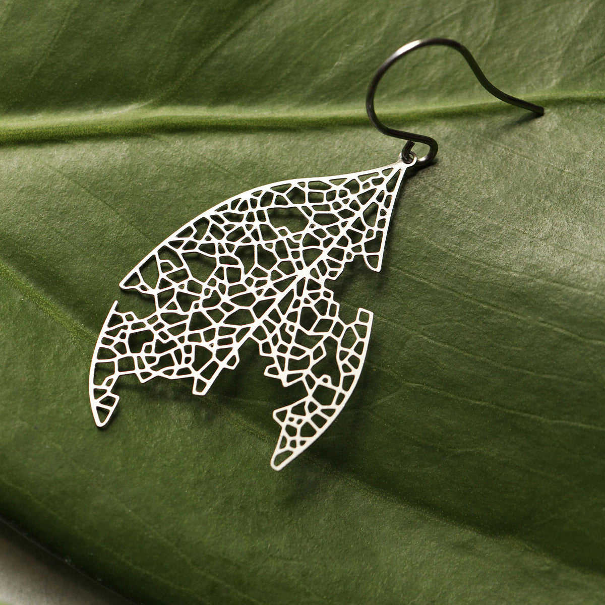 Moorigin White Ash Earrings Silver
