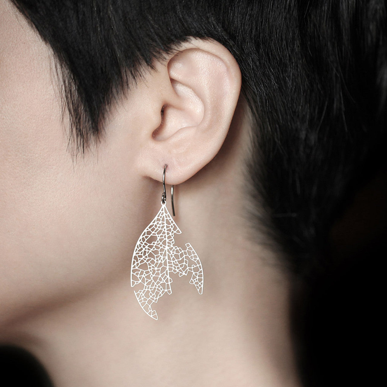 Moorigin White Ash Earrings Silver