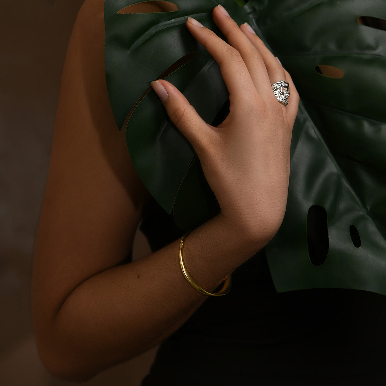 Gold_vermeil_Laggan_smooth_open_bangle_bracelet