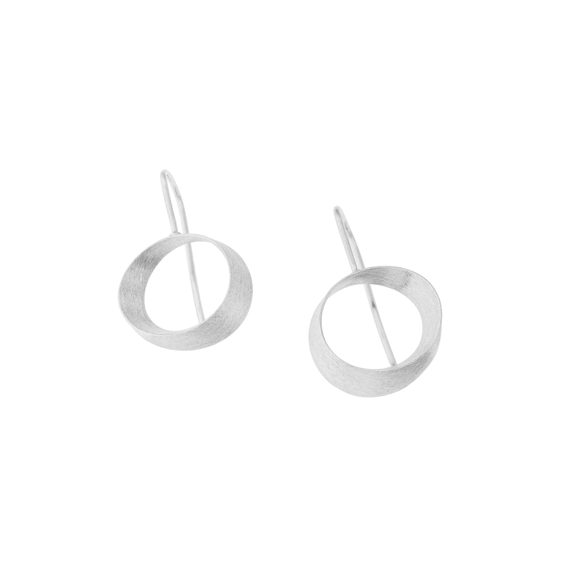 Large Cut Out Oval Drop Earrings