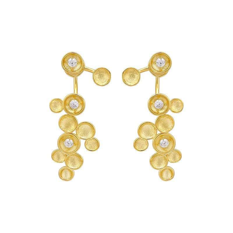 Night Garden Red Earrings