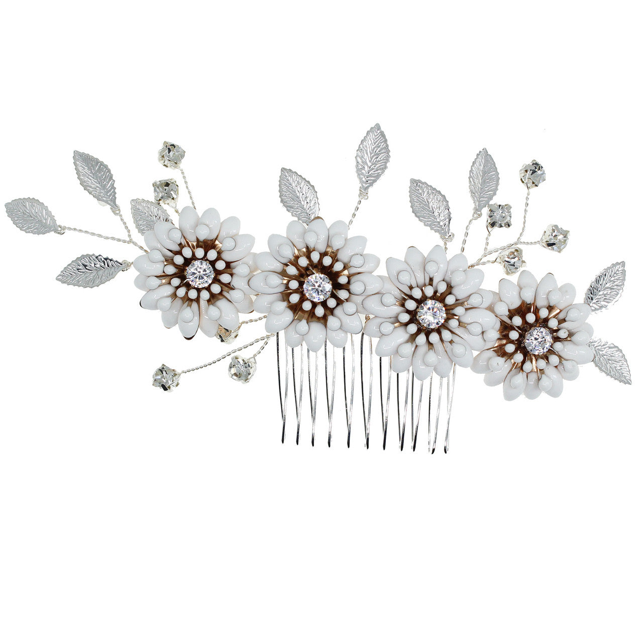 hair_comb_bridal_hair_accessories_wedding_accessories_floral_flowery_leafy_silver_bohemian_rustic