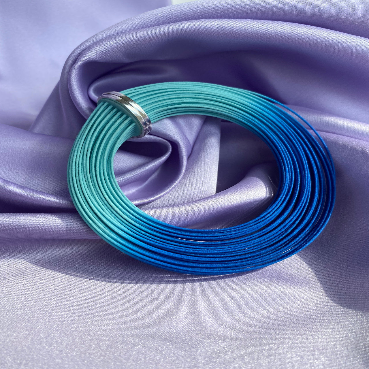 Teal Brushstroke Bracelet