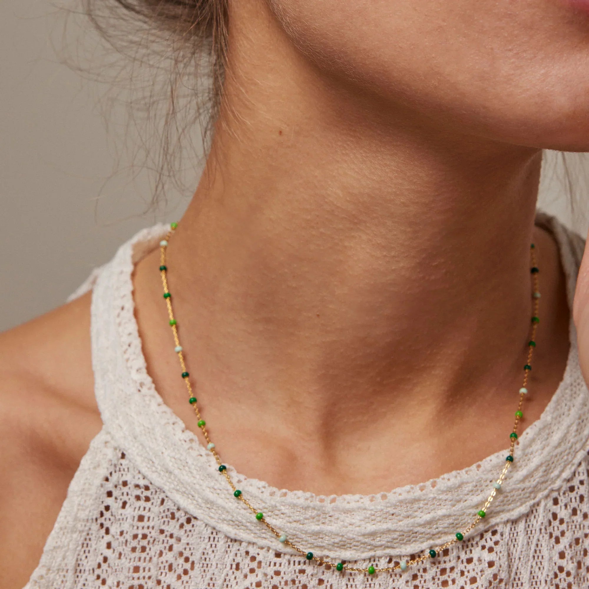 Lola Necklace - Green Spring