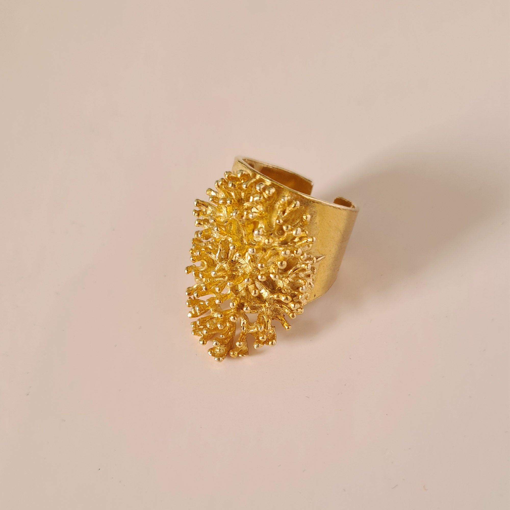 Gold Vermeil Coral Reef Ring