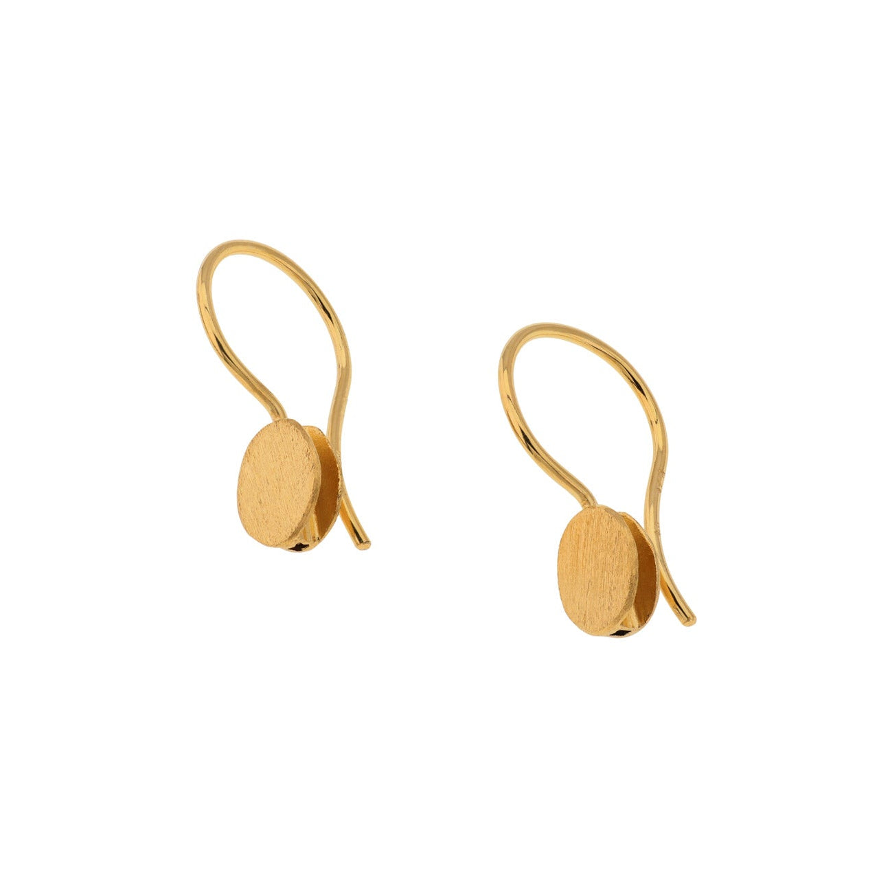 Gold Vermeil Mini Pebble Hook Drop Earrings