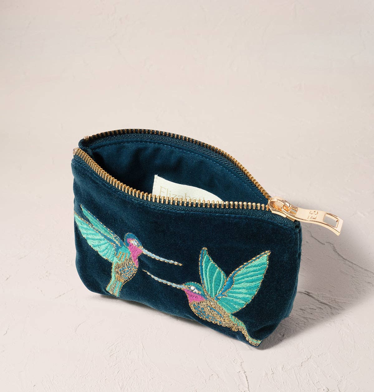 Hummingbird Coin Purse: Ink Blue / Velvet