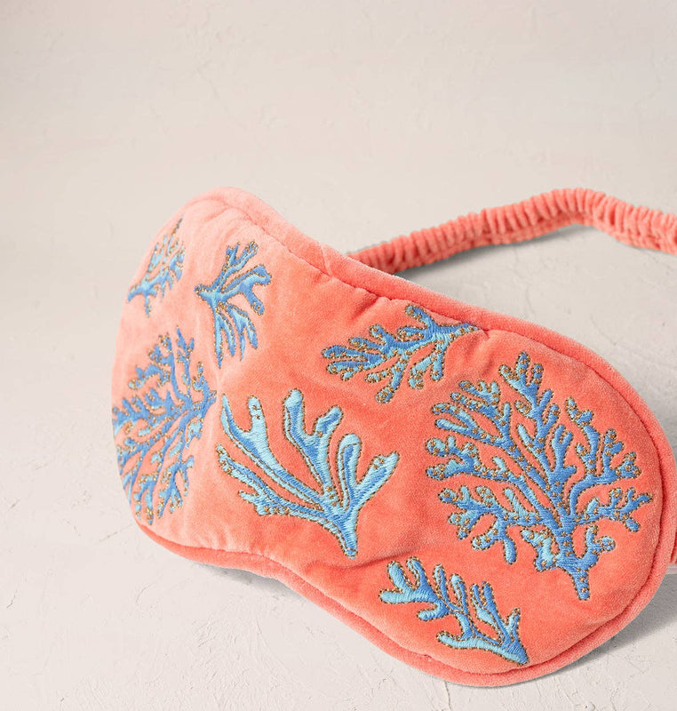 Elizabeth Scarlett Coral Reef Eye Mask