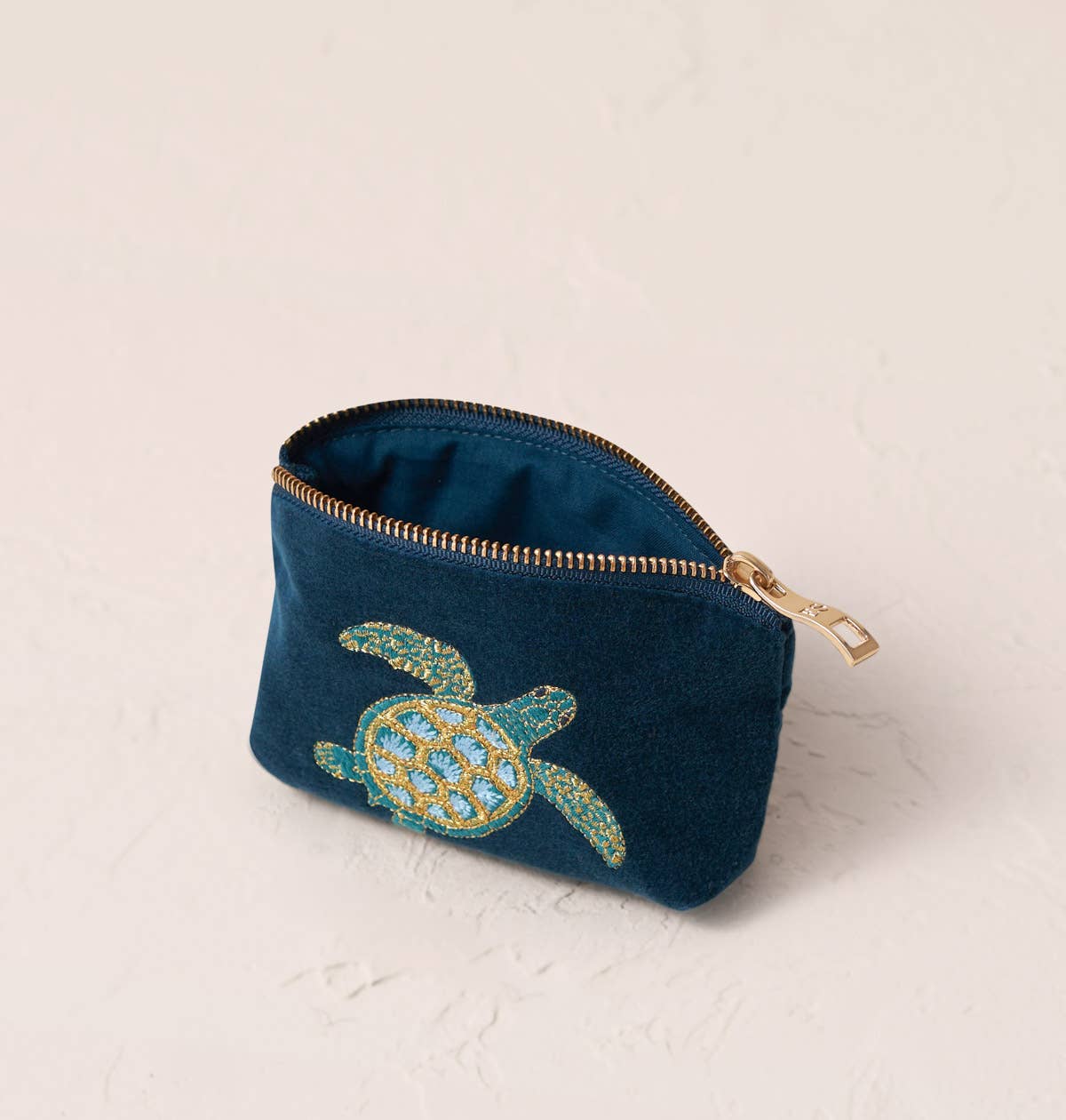 Turtle Conservation Navy Coin Purse