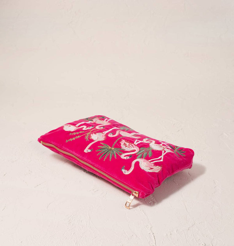 Elizabeth Scarlett Flamingos Everyday Pouch