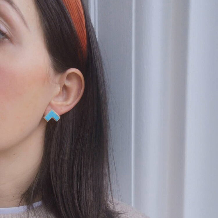Rooftop Studs - Enamel