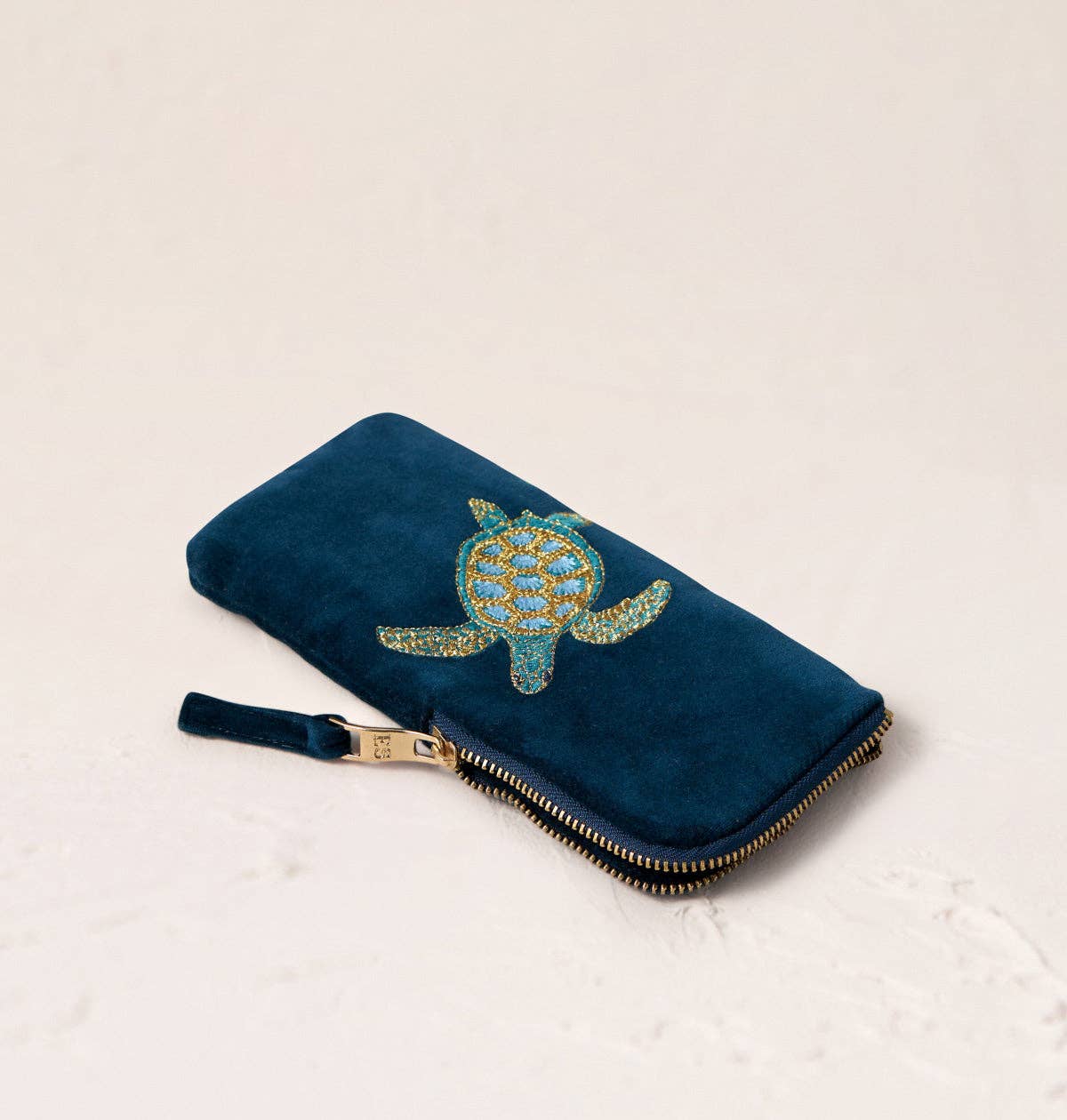 Turtle Conservation Marine Navy Glasses Case