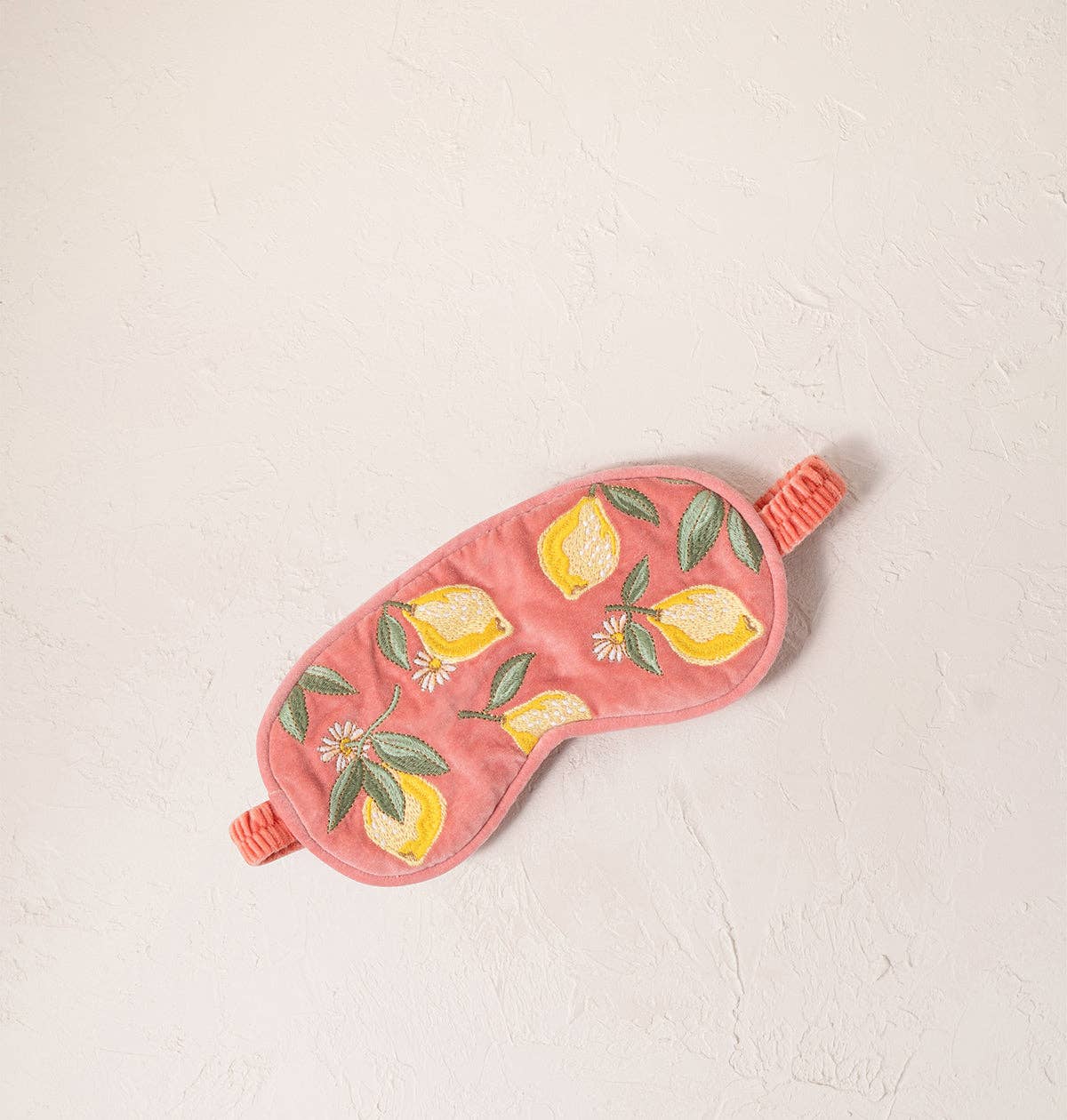 Lemon Blossom Eye Mask: Coral / Velvet