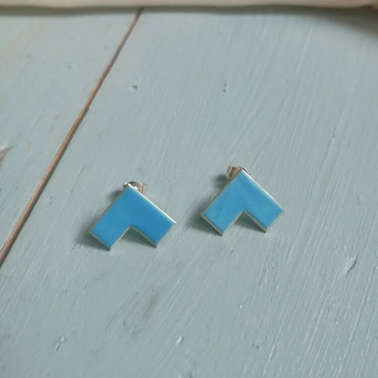 Rooftop Studs - Enamel