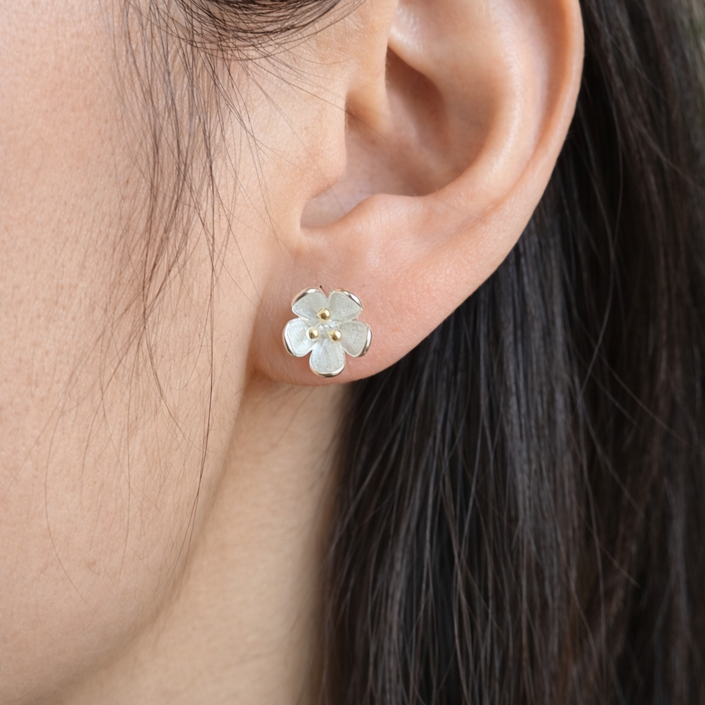 Cherry Blossom Earring Studs