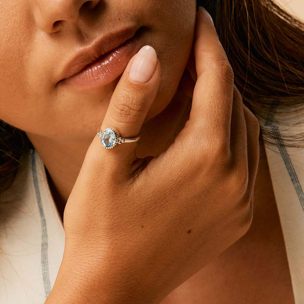 Sundar Ring - Blue Topaz