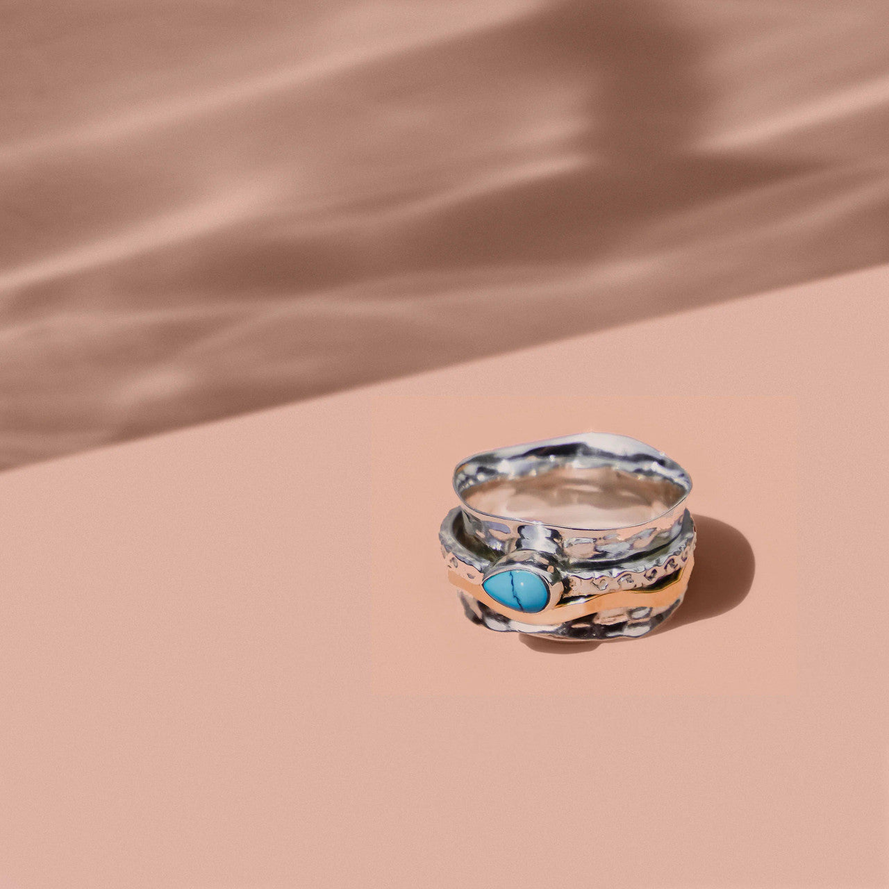 Aura Magic Spinning Ring - Turquoise