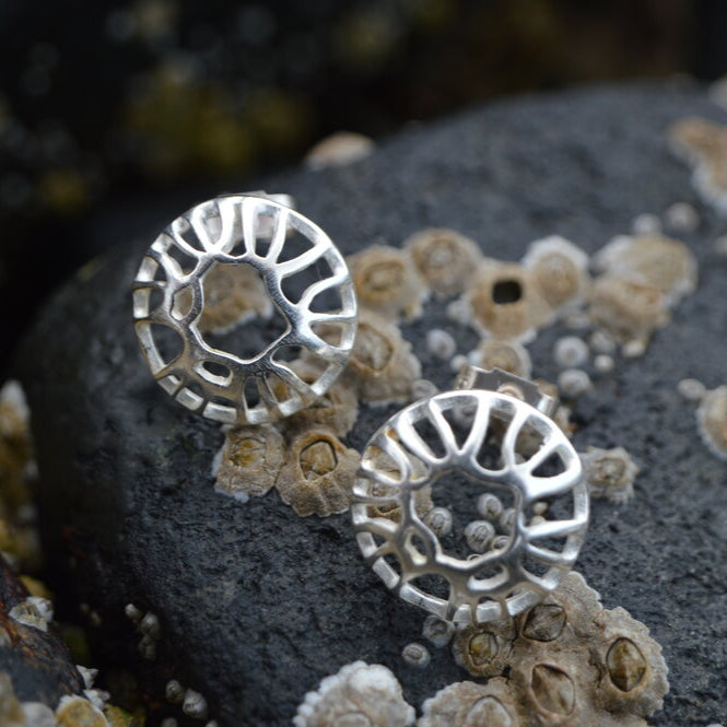 Open Creel Stud Earrings