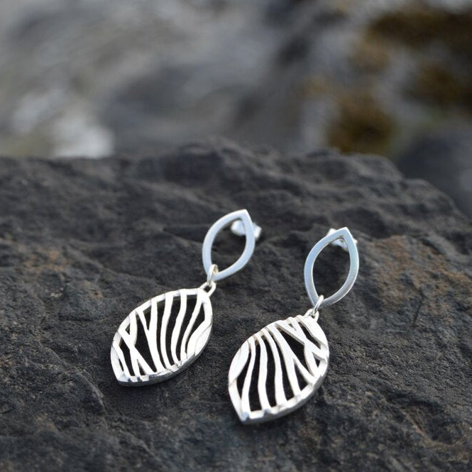 Drift Statement Drop Earrings (Leaf)