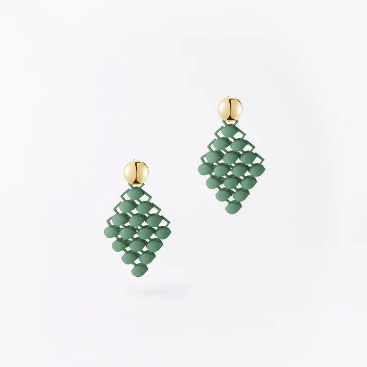 Mini Essence Button Hoop Earrings