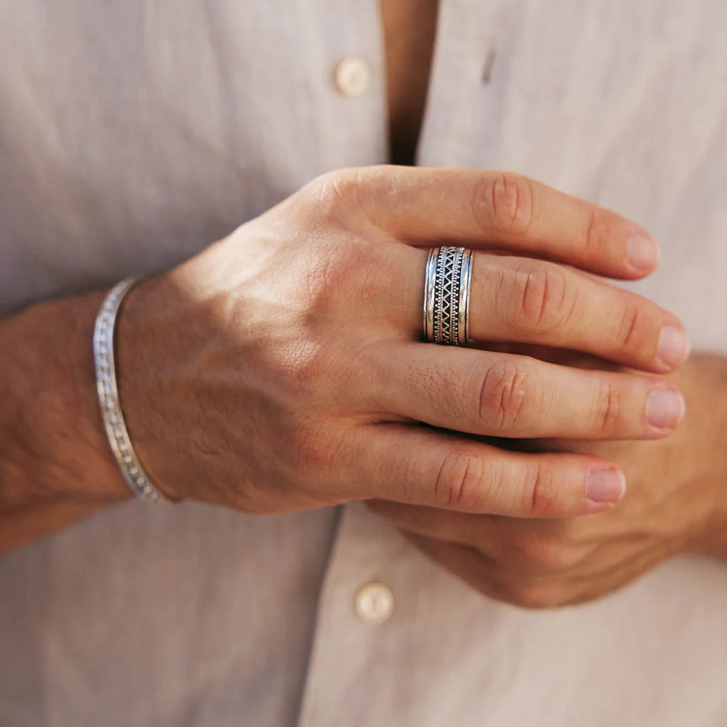 Jairpur Explorer Men`s Spinning Ring