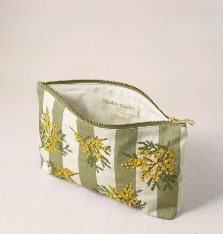 Mimosa Stripe Printed Everyday Pouch