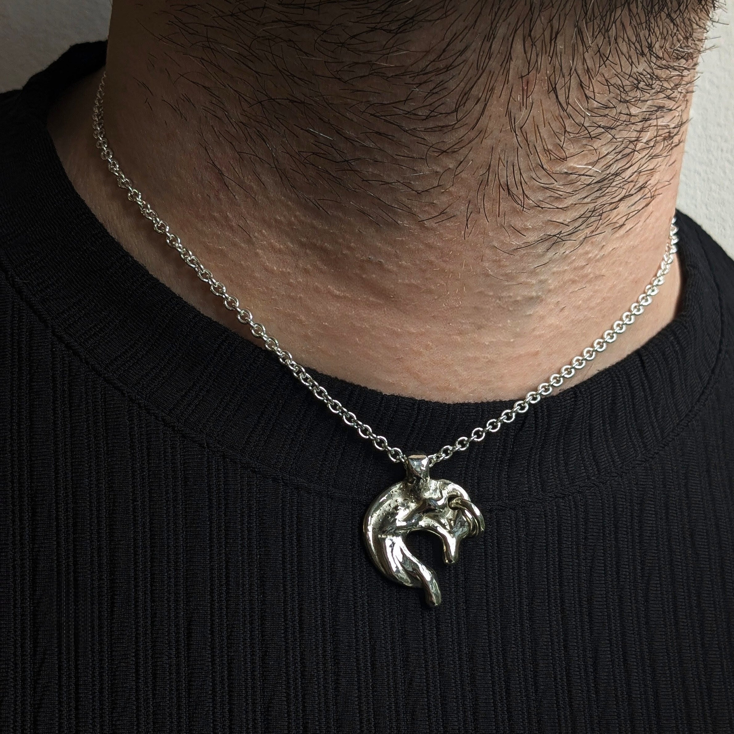 Pierced Molten Necklace