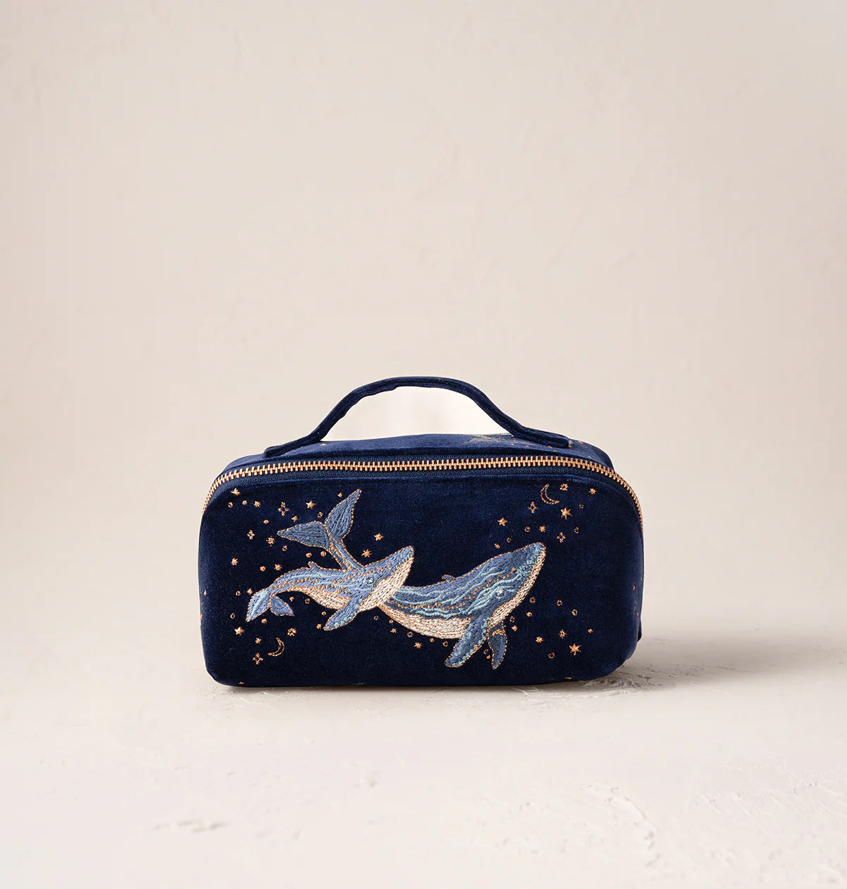 Mystical Whale Open Flat Makeup Bag
