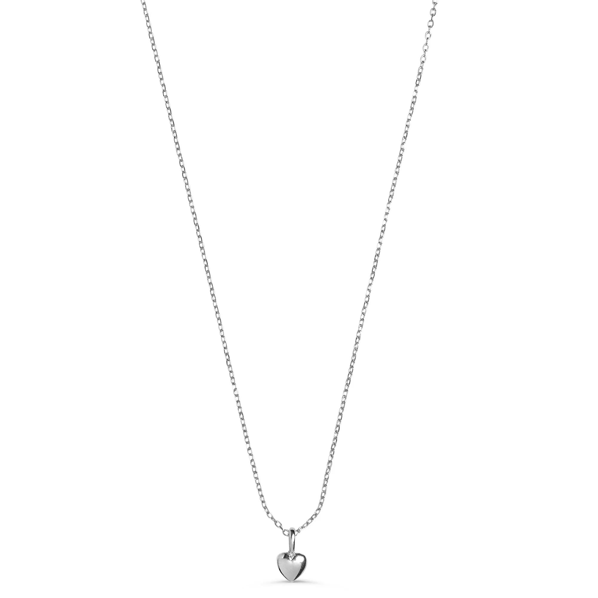 Amore Sterling Silver Heart Necklace