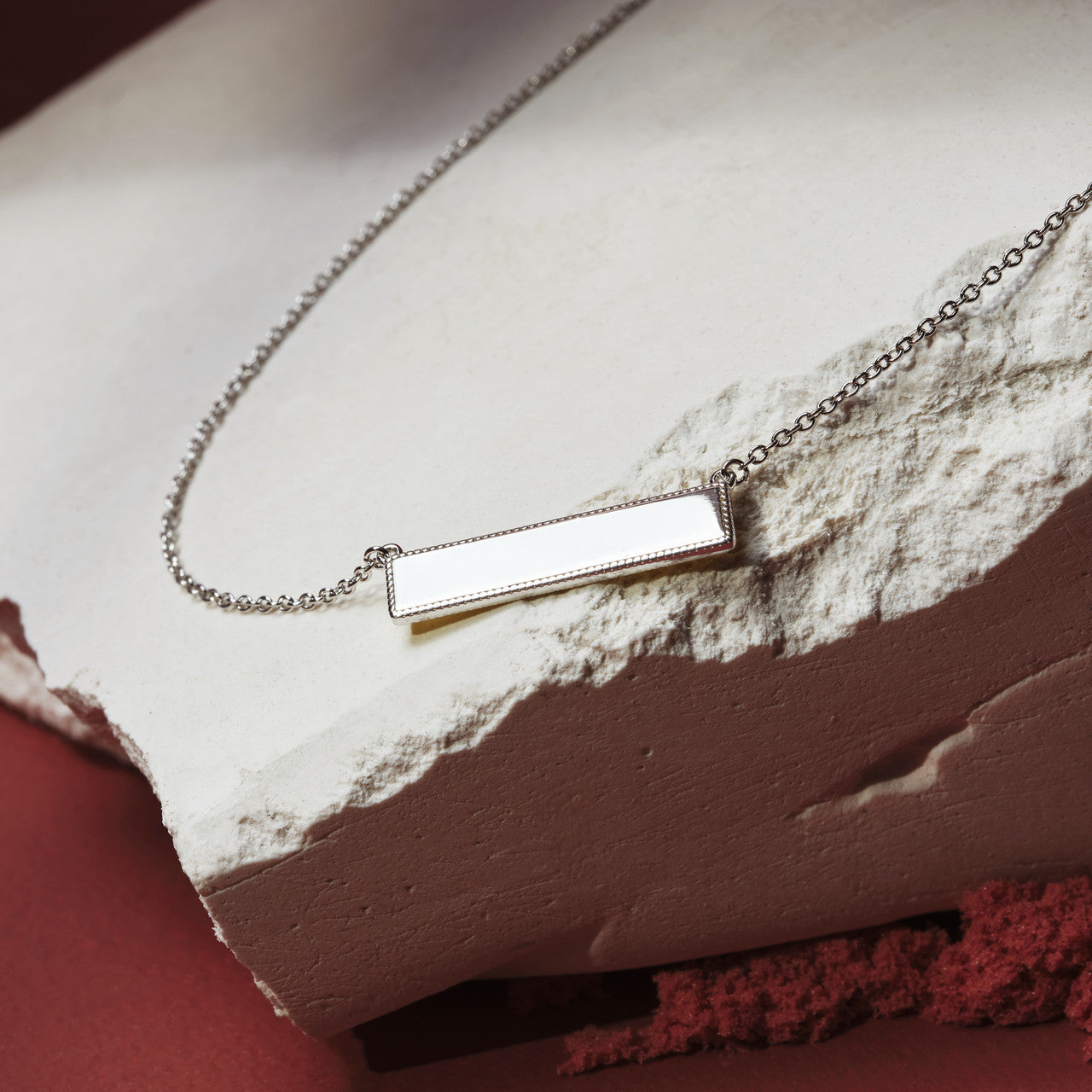 Facade of Balance Reversible Silver Necklace Facade of Balance Reversible Silver Necklace Janus